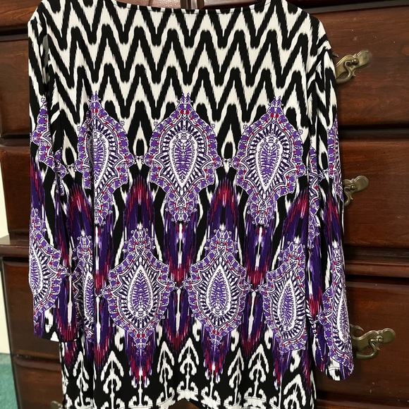 Chico’s tunic top multi color - Picture 4 of 4